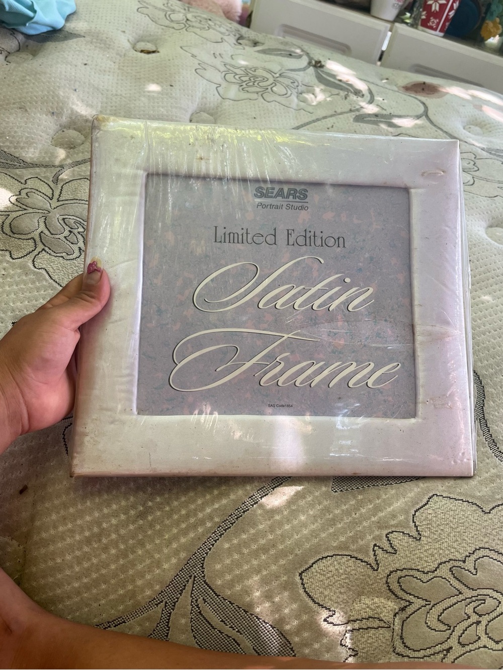 Sears Satin Photo Frame in Pale Pink